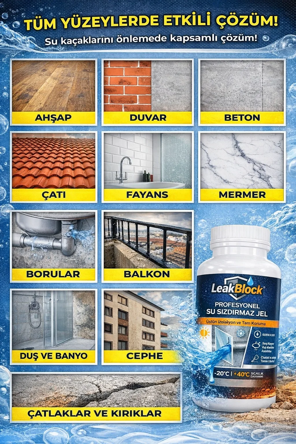 Leak Block - Su Sızdırmaz Jel görsel 3